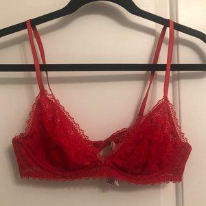 VS red lace bralette